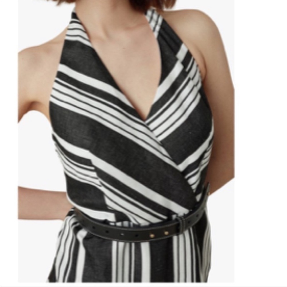 Karen millen flowy halter dress NWOT comes w/belt women size 4 - Picture 5 of 8